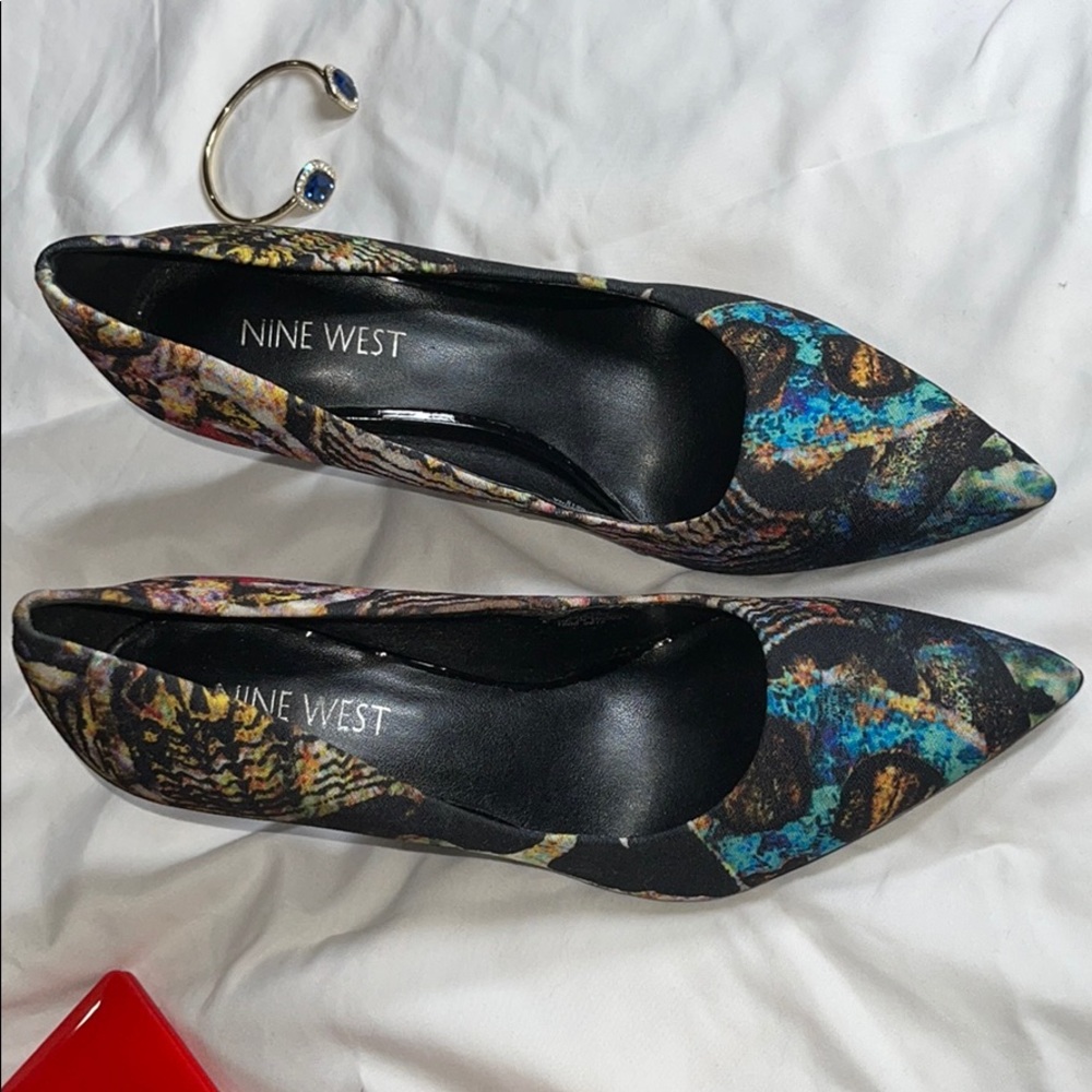 Nine west prinyed heels